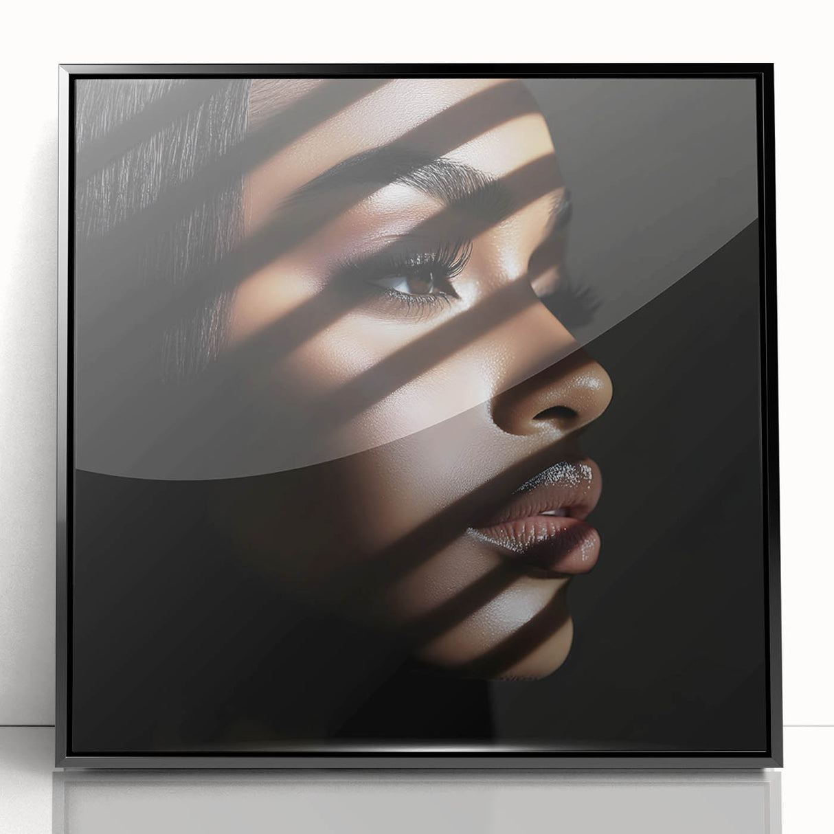 Light and Shadow – Expressive Emotive Photography Wall Portrait