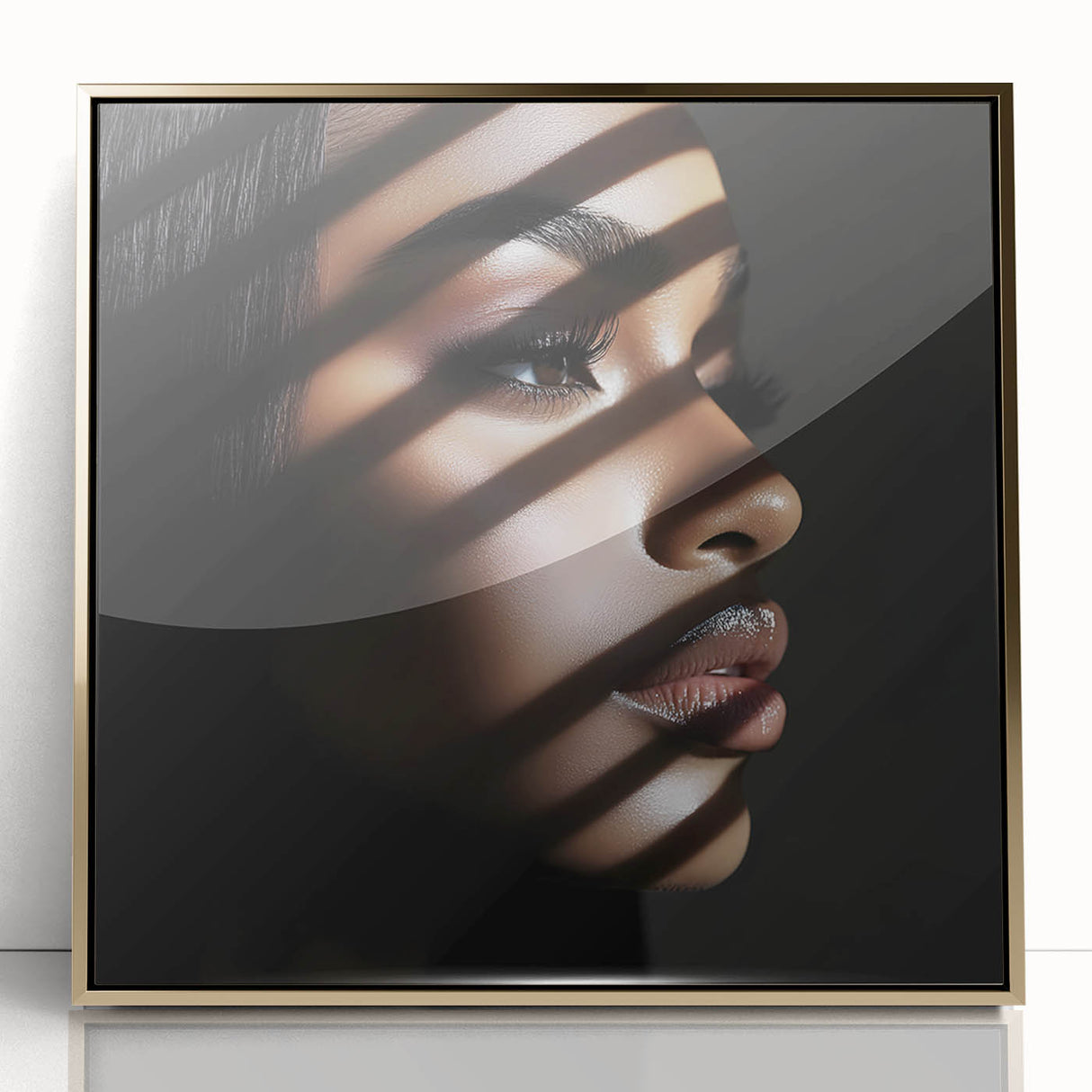 Light and Shadow – Expressive Emotive Photography Wall Portrait