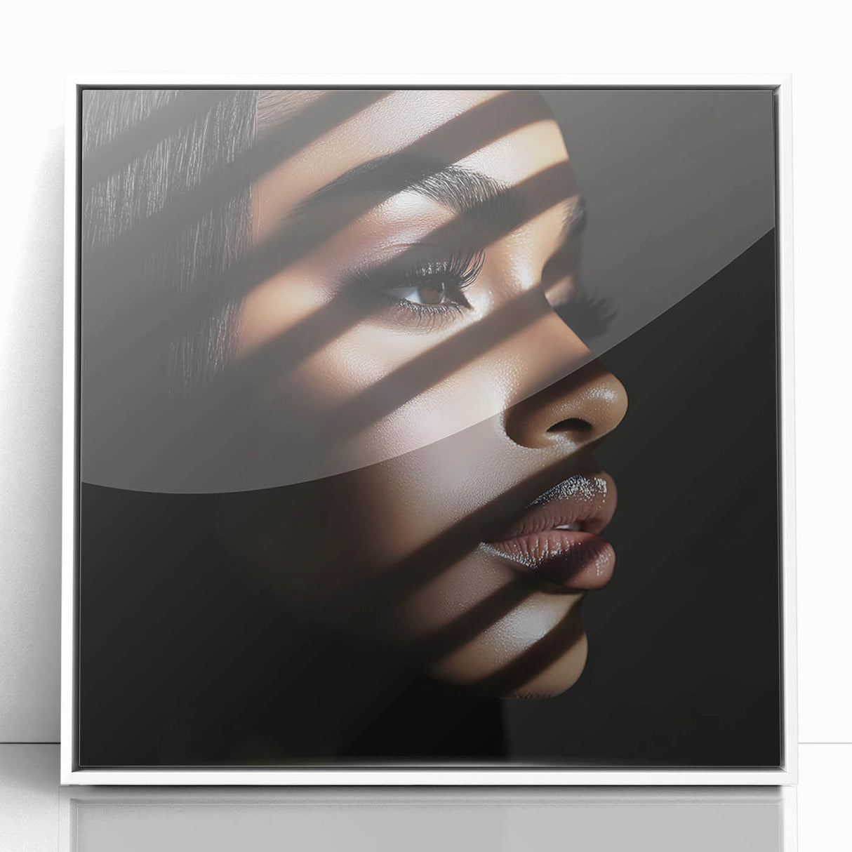 Light and Shadow – Expressive Emotive Photography Wall Portrait