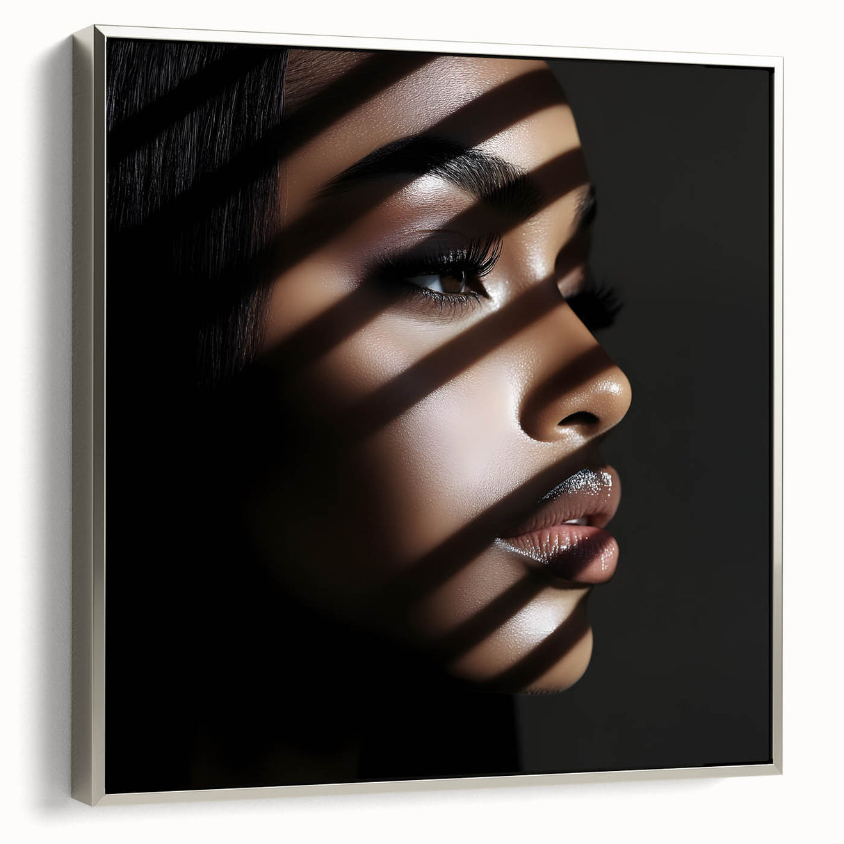 Light and Shadow – Expressive Emotive Photography Wall Portrait