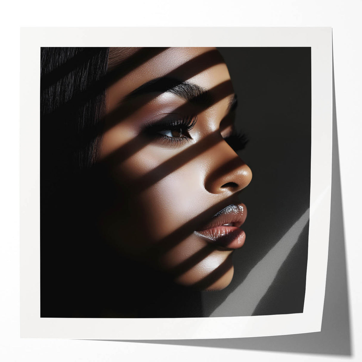 Light and Shadow – Expressive Emotive Photography Wall Portrait