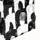 Customizable Bedroom Wall Art – Abstract Black & White Silhouettes