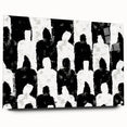 Customizable Bedroom Wall Art – Abstract Black & White Silhouettes