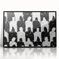 Customizable Bedroom Wall Art – Abstract Black & White Silhouettes