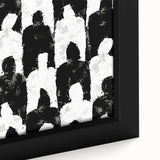 Customizable Bedroom Wall Art – Abstract Black & White Silhouettes