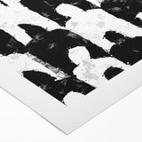 Customizable Bedroom Wall Art – Abstract Black & White Silhouettes