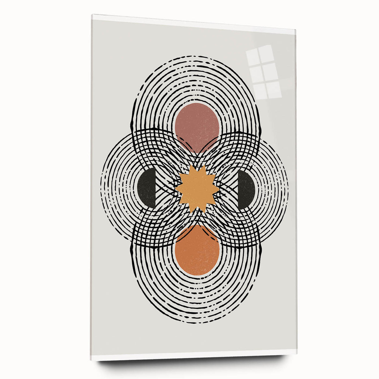 Contemporary Dining Art Pieces - Abstract Geometric Print