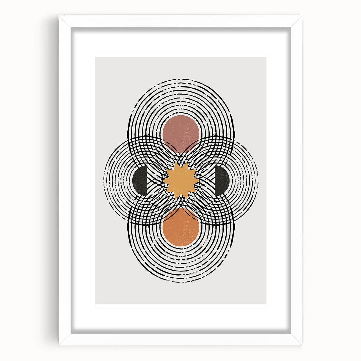 Contemporary Dining Art Pieces - Abstract Geometric Print