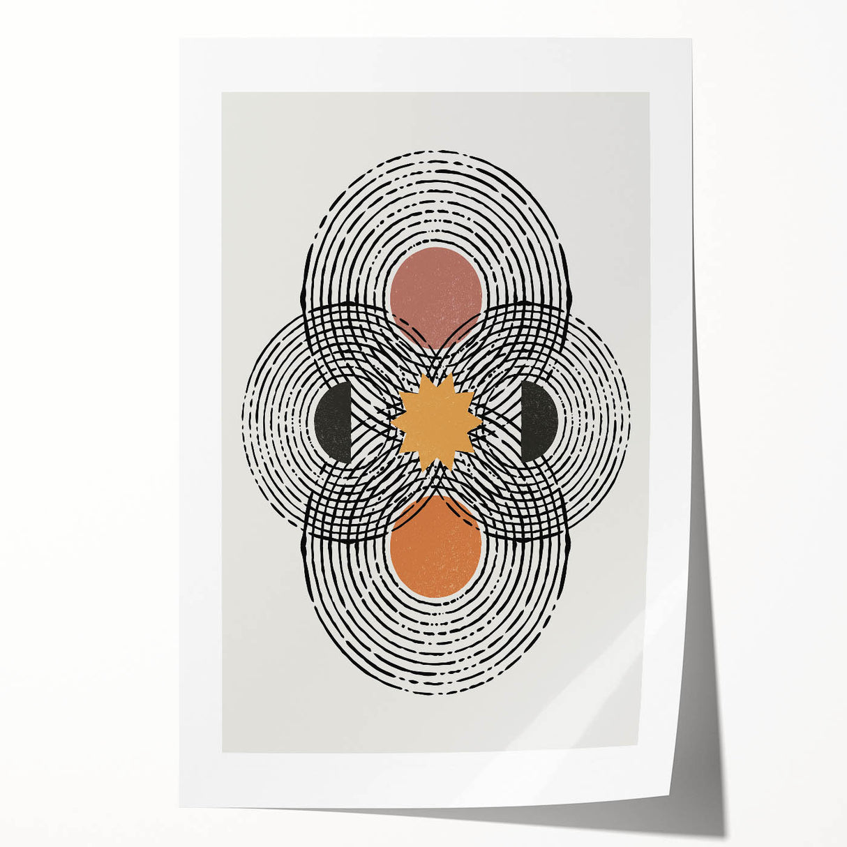 Contemporary Dining Art Pieces - Abstract Geometric Print