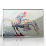Energetic Abstract Horse – Modern Large Wall Art for Living Room