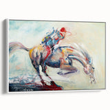 Energetic Abstract Horse – Modern Large Wall Art for Living Room
