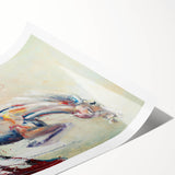 Energetic Abstract Horse – Modern Large Wall Art for Living Room