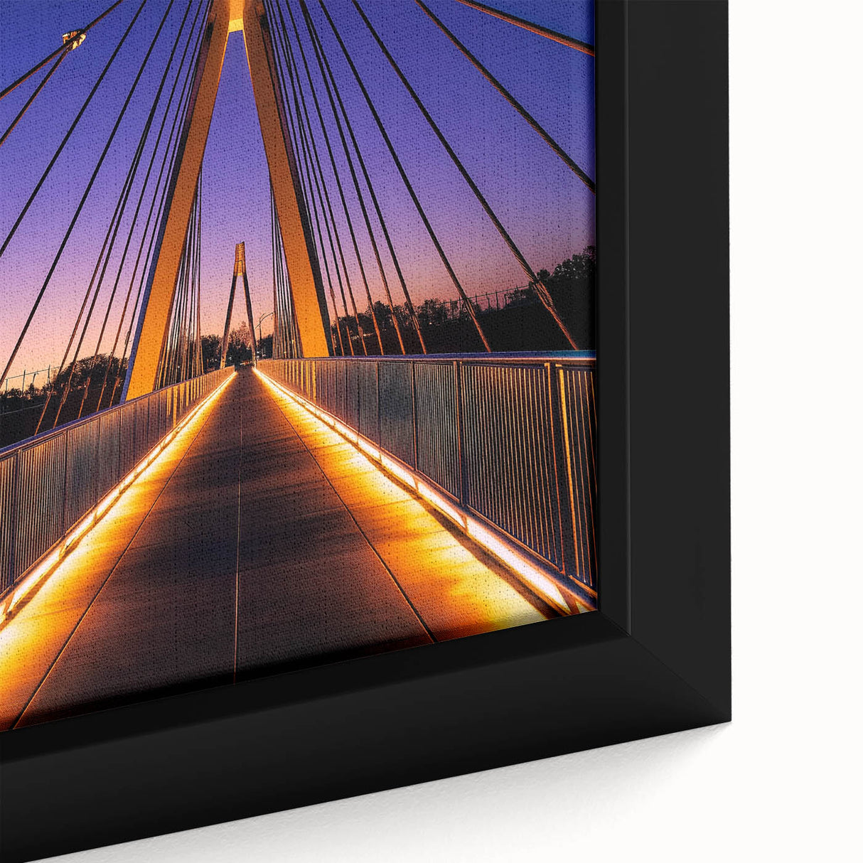 Extra large framed canvas featuring a close-up of textured, colorful art on a black background, ideal for living room decor.