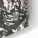 Expressionist Animal Print – Modern Monochrome Abstract Wall Art