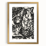 Expressionist Animal Print – Modern Monochrome Abstract Wall Art