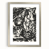 Expressionist Animal Print – Modern Monochrome Abstract Wall Art