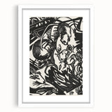 Expressionist Animal Print – Modern Monochrome Abstract Wall Art