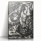 Expressionist Animal Print – Modern Monochrome Abstract Wall Art