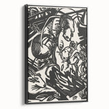 Expressionist Animal Print – Modern Monochrome Abstract Wall Art