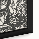 Expressionist Animal Print – Modern Monochrome Abstract Wall Art