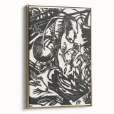 Expressionist Animal Print – Modern Monochrome Abstract Wall Art