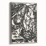 Expressionist Animal Print – Modern Monochrome Abstract Wall Art