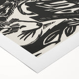 Expressionist Animal Print – Modern Monochrome Abstract Wall Art