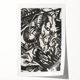 Expressionist Animal Print – Modern Monochrome Abstract Wall Art