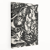 Expressionist Animal Print – Modern Monochrome Abstract Wall Art