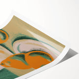 Extra large wall art featuring line art flowers in black on a white background, ideal for large living room decor.