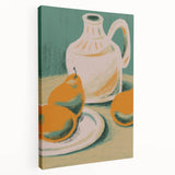 Large canvas print featuring an array of vibrant, colorful fruits, ideal for kitchen wall art.