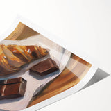 Extra large wall art featuring line art flowers in black and white on a rolled print, suitable for large living room decor.