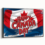 Canadian Heritage Wall Art - Patriotic Canadian Flag & Maple Leaf Wall Art