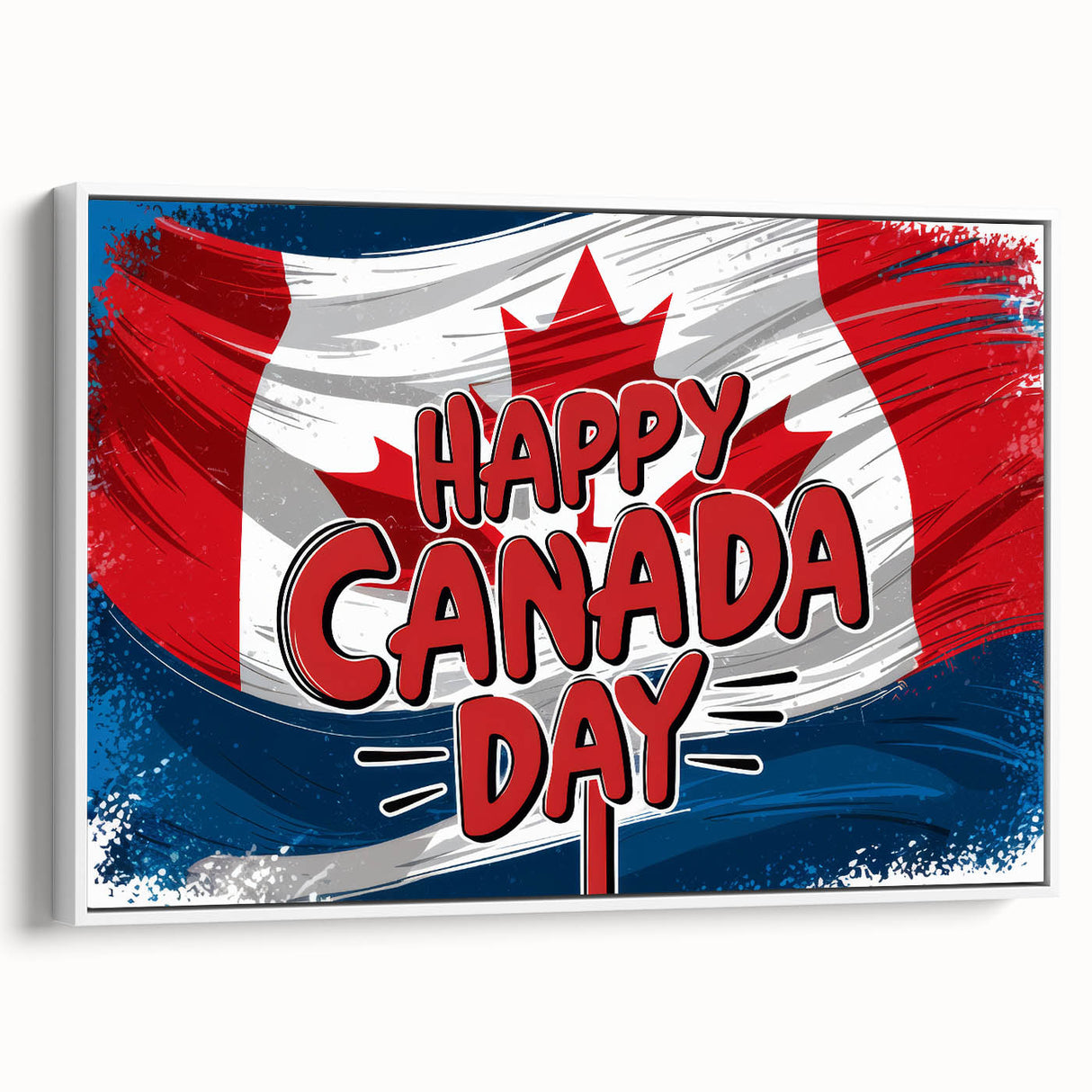 Canadian Heritage Wall Art - Patriotic Canadian Flag & Maple Leaf Wall Art