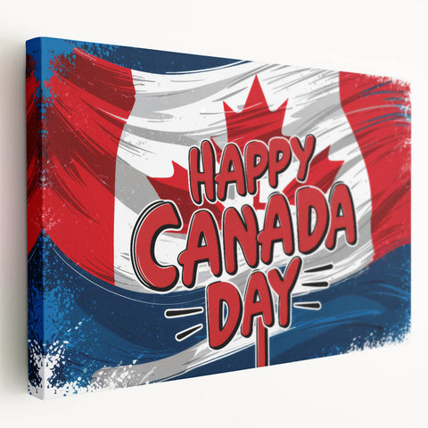 Canadian Heritage Wall Art - Patriotic Canadian Flag & Maple Leaf Wall Art