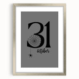 October 31st Halloween Wall Art - Spooky Minimalist Halloween Decor