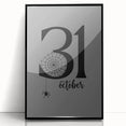 October 31st Halloween Wall Art - Spooky Minimalist Halloween Decor