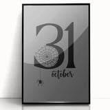 October 31st Halloween Wall Art - Spooky Minimalist Halloween Decor