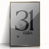 October 31st Halloween Wall Art - Spooky Minimalist Halloween Decor