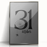 October 31st Halloween Wall Art - Spooky Minimalist Halloween Decor