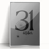 October 31st Halloween Wall Art - Spooky Minimalist Halloween Decor