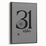 October 31st Halloween Wall Art - Spooky Minimalist Halloween Decor