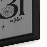 October 31st Halloween Wall Art - Spooky Minimalist Halloween Decor