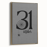 October 31st Halloween Wall Art - Spooky Minimalist Halloween Decor