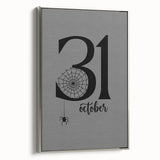 October 31st Halloween Wall Art - Spooky Minimalist Halloween Decor