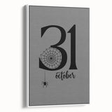 October 31st Halloween Wall Art - Spooky Minimalist Halloween Decor