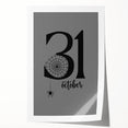 October 31st Halloween Wall Art - Spooky Minimalist Halloween Decor