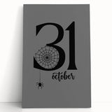 October 31st Halloween Wall Art - Spooky Minimalist Halloween Decor