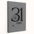 October 31st Halloween Wall Art - Spooky Minimalist Halloween Decor