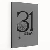 October 31st Halloween Wall Art - Spooky Minimalist Halloween Decor